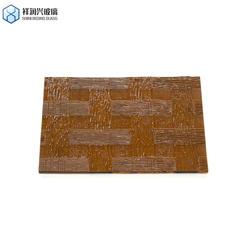 Couleur solide, verre à motifs marron, brillant 3 mm 5 mm 1830*2440 style belge plat