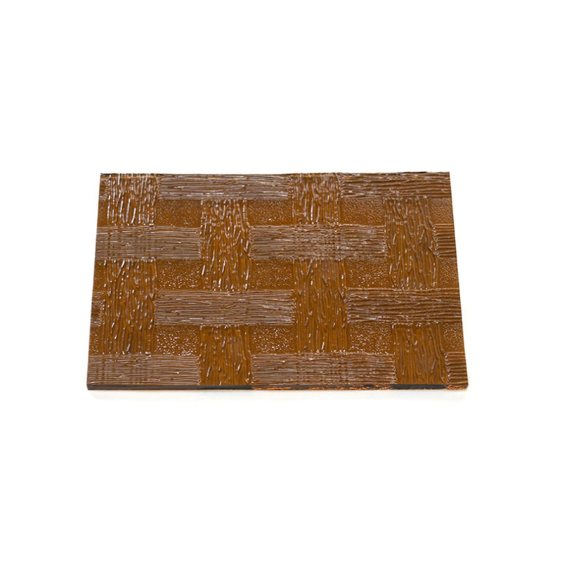 5 3 mm 4 mm 5 mm vitrage à motifs en verre en relief brun avec bord plat poli