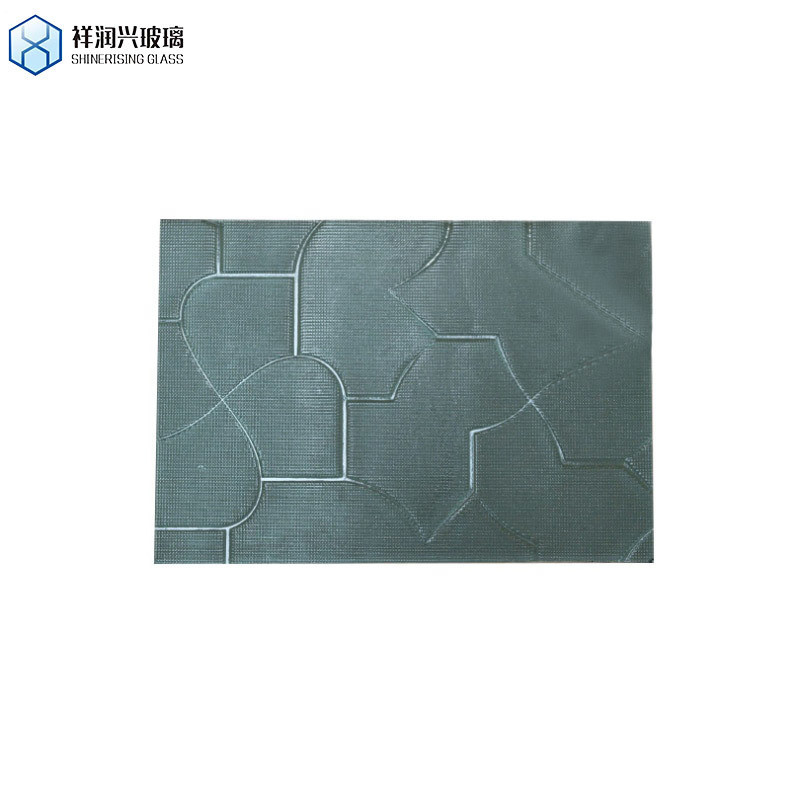Verre à motifs 4mm 6mm 8mm 12mm Conception personnalisée Figure de verre Tempered Glass Bégonie