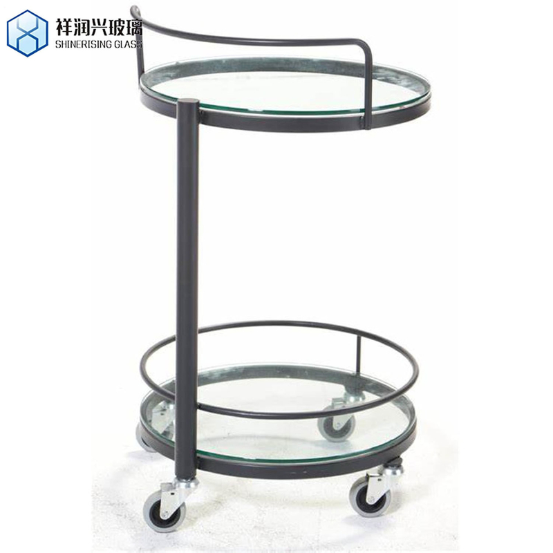 5 mm de verre laqué peint en noir sur verre flottant transparent pour les meubles et la décoration