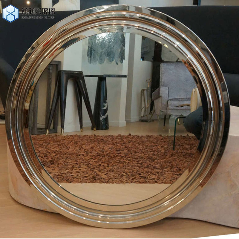 Technique Laminé sur demande personnalisée bande de verre en miroir bissuleux pour la décoration murale
