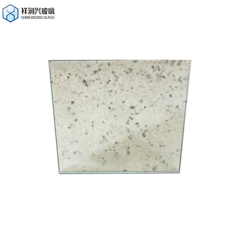 Taille personnalisée D5 5 mm Carreaux de miroir en verre antique doré avec bord plat certifié ISO