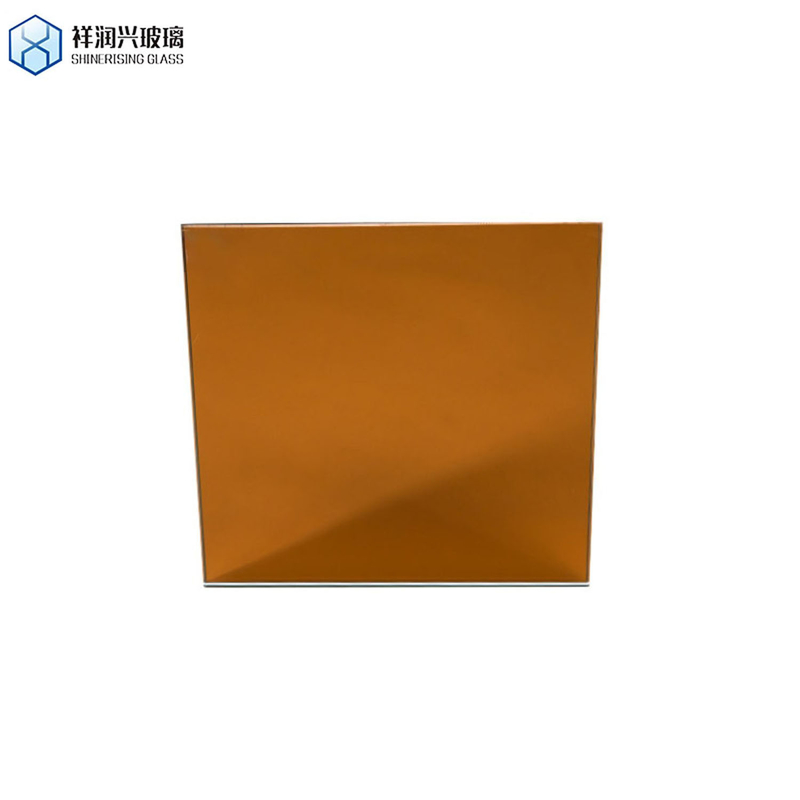 Demande personnalisée 4mm clair / couleur doré réfléchissant miroir bidirectionnel personnalisation
