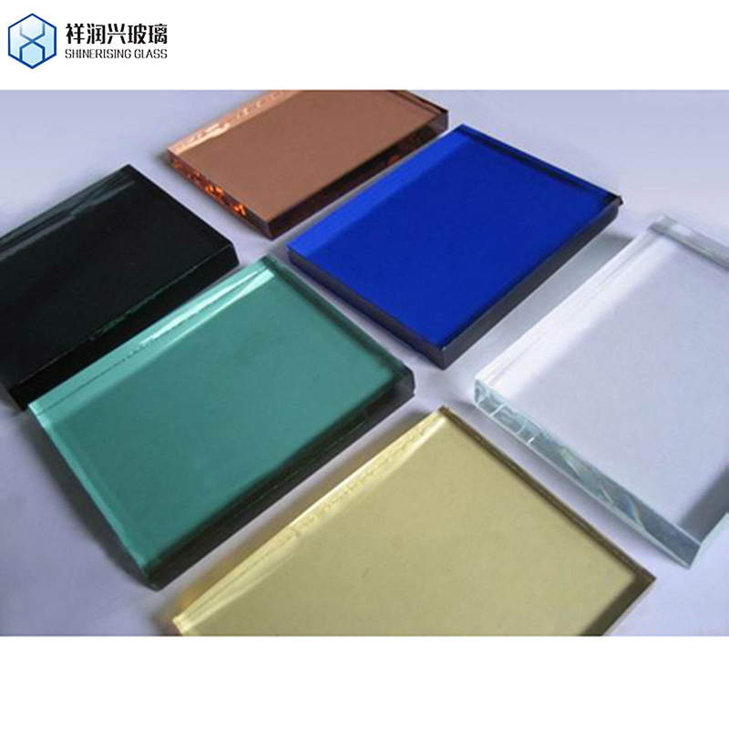 Couche décorative de verre flottant vert miroir à filtre dichroïque pour équipements de projection