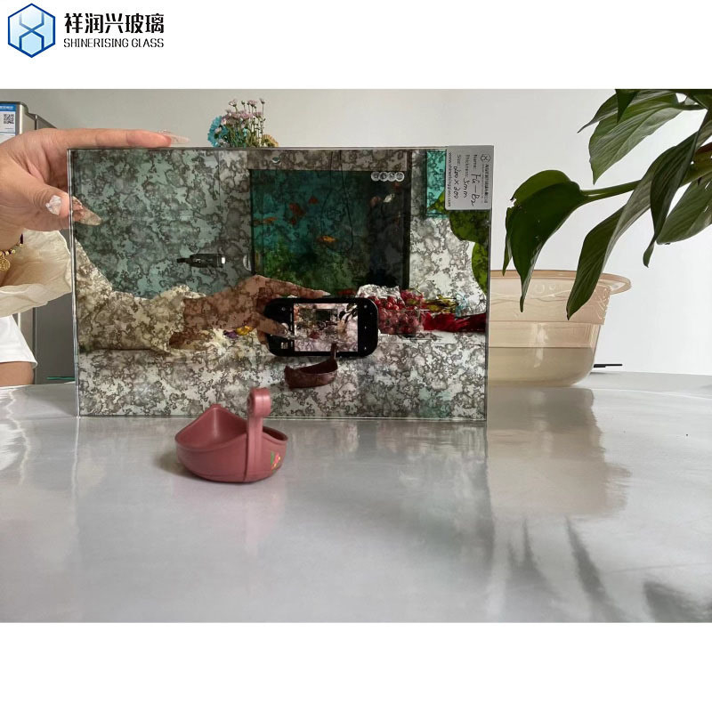 Fabrication Antique miroir en argent salle de bains décoratif miroir en verre sur mesure Demande