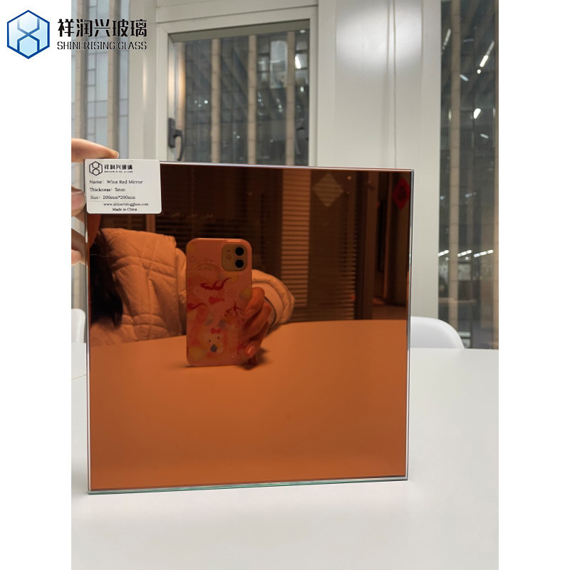 Miroir flottant coloré personnalisé décoratif Miroir mural teinté pour l'aménagement intérieur