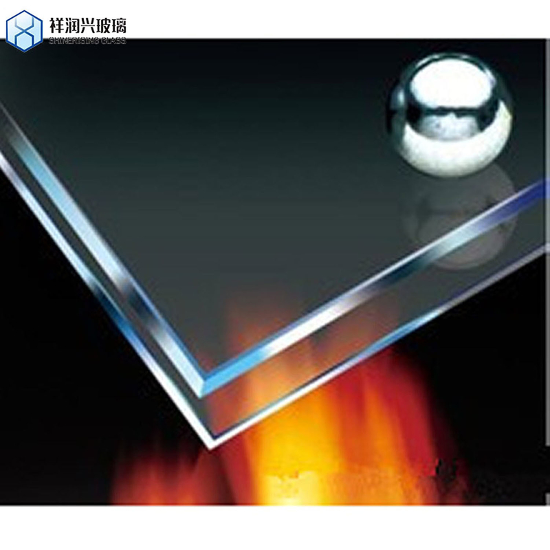 Feuille de verre résistant au feu ultra-claire pour les fenêtres de construction d'une épaisseur de 1 mm à 15 mm