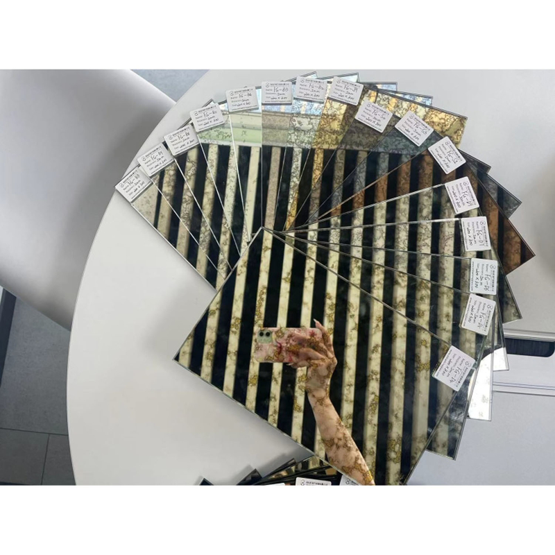 Demande personnalisée Miroir ancien Miroir coloré Vitrage à bord poli