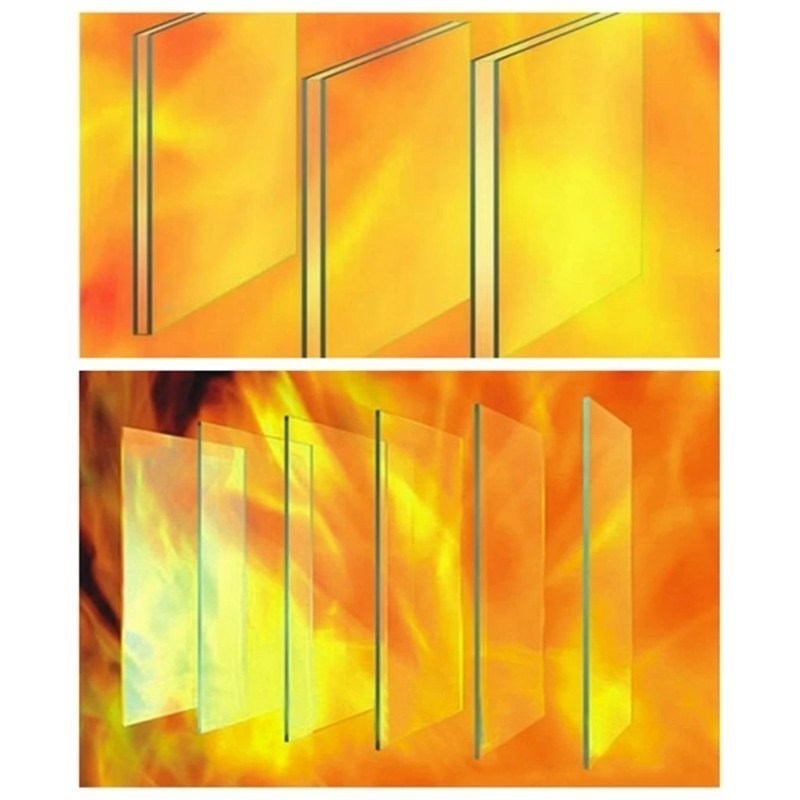 Vitre flottant vitre résistant au feu vitre de sécurité feuille de verre de 2 mm-12 mm pour la construction de bâtiments